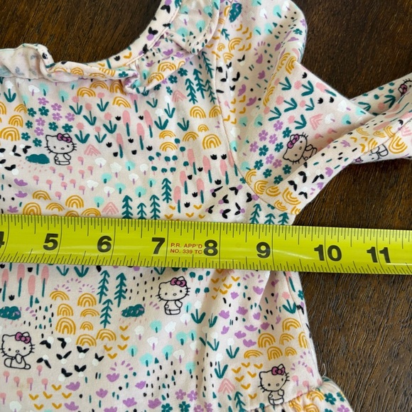 2022 Tea Collection x Hello Kitty & Friends Sanrio Yellow LS A Line Dress Size 3 - Picture 8 of 10